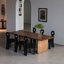 Brown Rectangular Solid Wood Dining Table-110508814