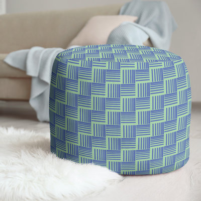 repose-pieds à rayures classic basketweave