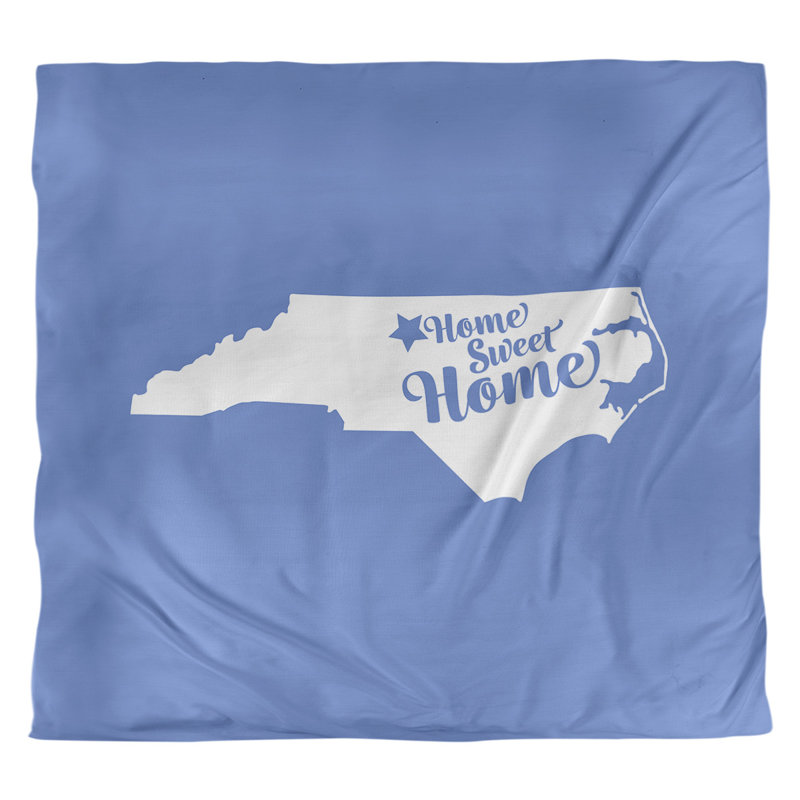 Housse de couette greensboro doux, Housse de couette pour très grand lit, Bleu, Microfibre