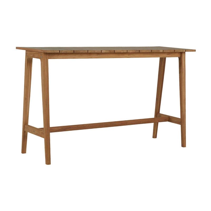 Coast 70.875" Solid Wood Console Table, Natural Teak