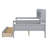 Bookcase Wood Daybed with Bedside Shelf and Two Drawers-94392544-94392546