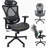 Mesh Office Chair,Ergonomic Office Chairs With Wheels,Adjustable Lumbar Support,Armrest,Headrest-Tilt High Back Desk Chair With Mute Wheel For Office, Home, Gaming