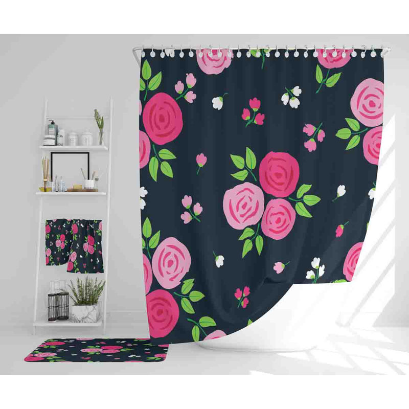 Neider Polyester Shower Curtain Set