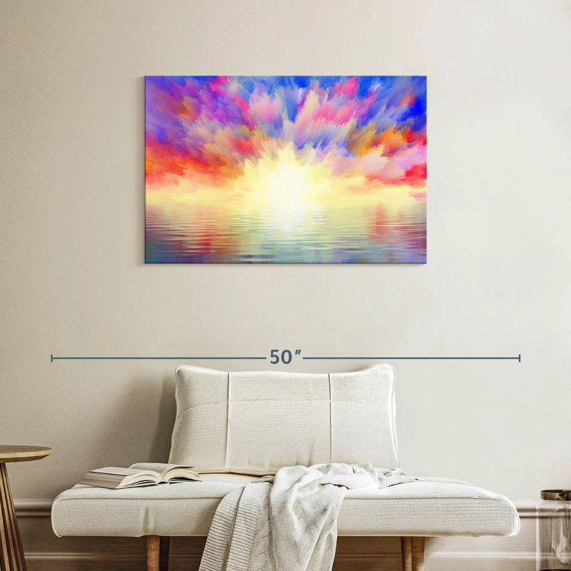 Alvord Ocean Sunrise Burst, H 24 po x l 36 po