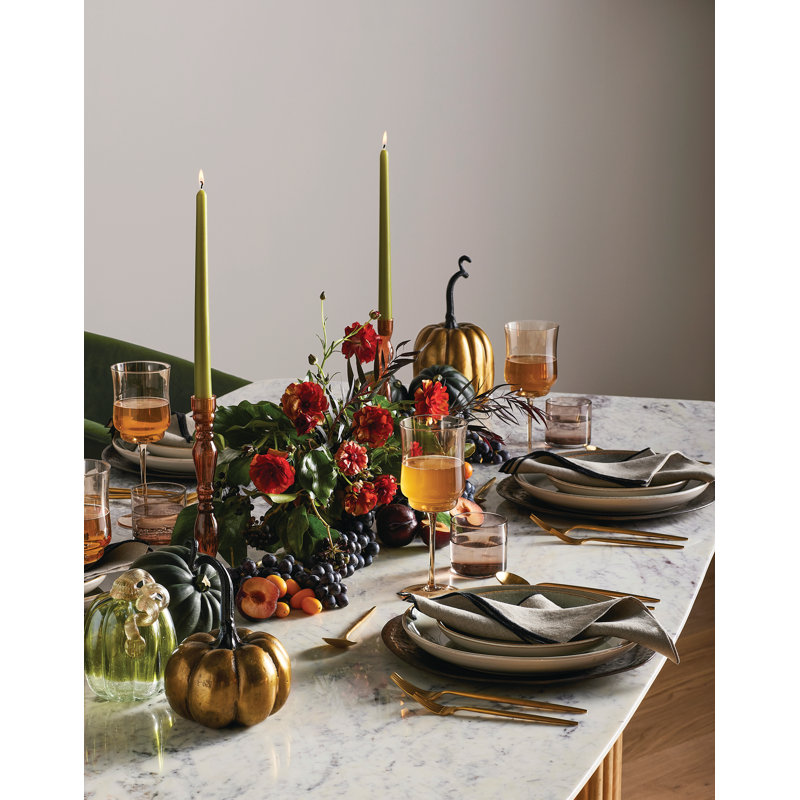 Dartmouth Stitched Border Stonewashed Table 20" Linen Napkin, Black/Natural