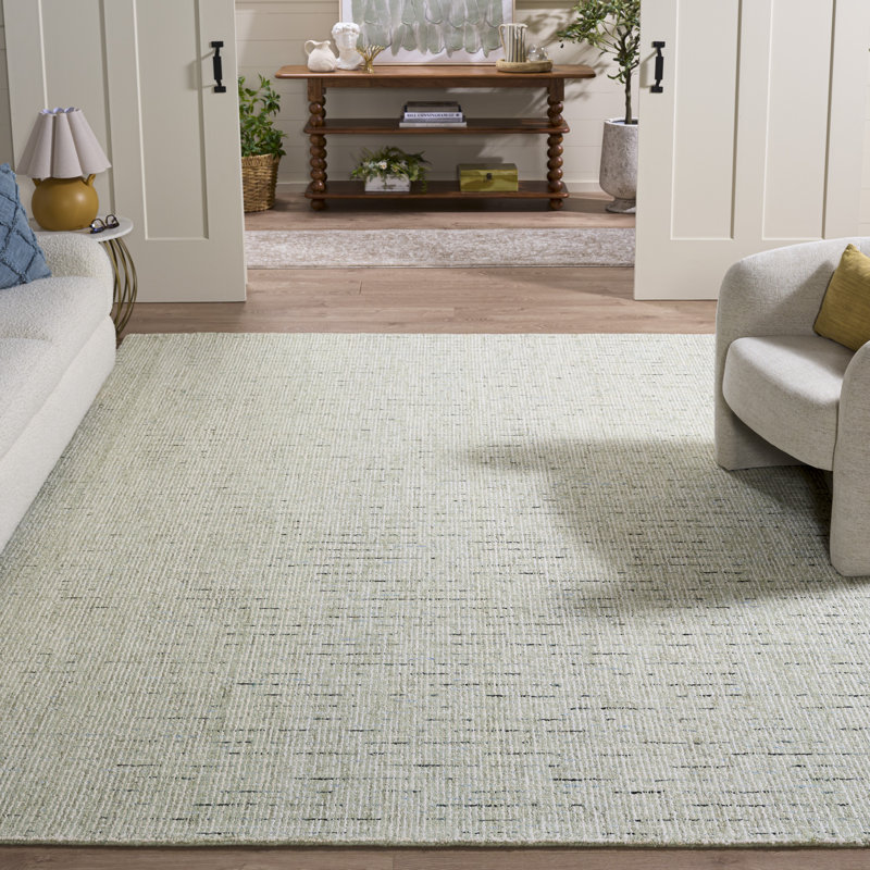 Dockham Tufted Wool Pile Performance Abstract Rug, Rectangle 8' x 10'