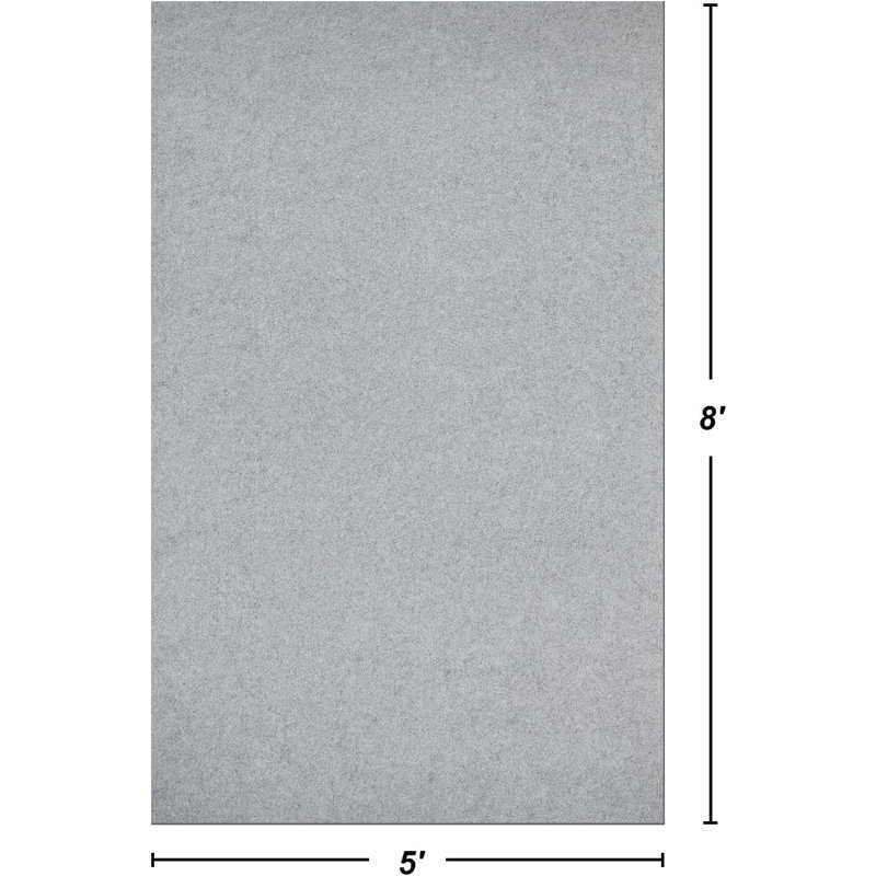 Tapis antidérapant antidérapant pour tapis de 5 pi x 8 pi et 1/4 po d'épaisseur