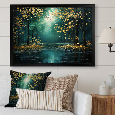 Bold Forest Emerald Canopy III - Forest Wall Decor
