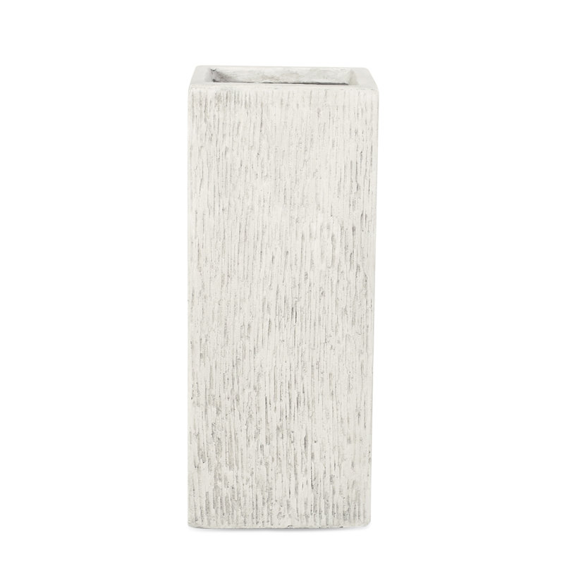 Magnesium Oxide Plant Holder - 8X8x20 In, 9.09 Lbs Antique White, Weather For Flowers, Herbs, Succulents, Vegetables No Assembly Required On Unboxing And Delivery 8"X8"X20" Garden Planter 9.09Lb &