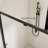 44-48" W X 72" H Scalable Adjustable Frame Shower Door With 1/4"(6Mm) Clear SGCC Tempered Glass,Transparent Safety Film For Glass,Aluminium Alloy Matte Black Finish ,Reversible Installation