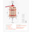Fruit Wine Press Manual Press for Wine Making 4.75 Gal/18L Wood Basket