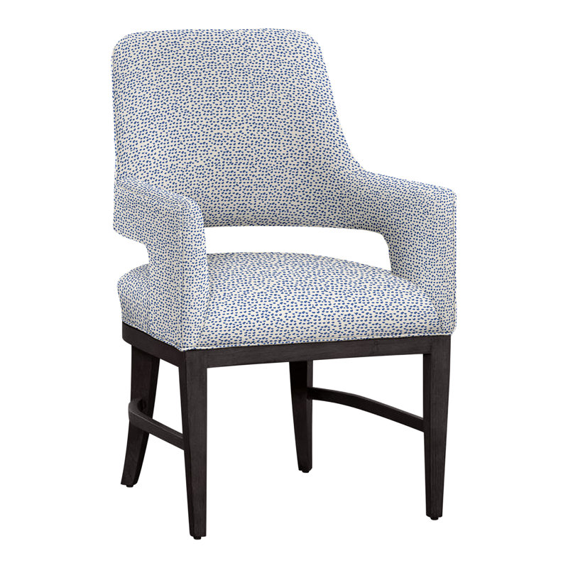 Chaise avec accoudoirs Josie, Gris anthracite, Perigold Elements - bleuet