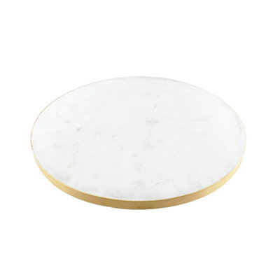 Canvas Home Verona White Marble Lazy Susan