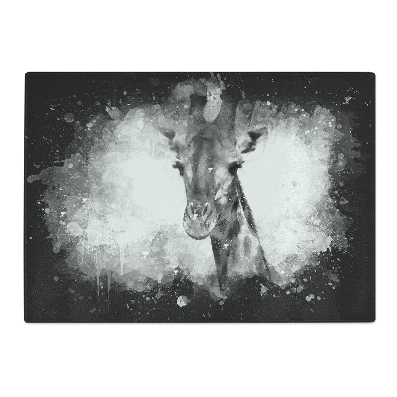 Giraffe Vol.3 Paint Splash Chopping Board, 0.4cm H x 28.5cm W x 39cm L