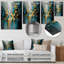 Décoration murale abstraite géométrique noir et vert III - Animaux en métal-87839984