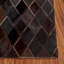 Tapis en cuir brun / gris anthracite Studio 106-48613716