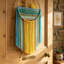Tapisserie en coton tissée à la main au coucher du soleil, décoration murale soleil coloré pour la chambre à coucher Boho