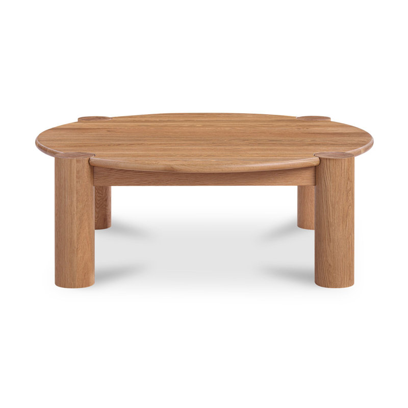Table basse Jack en chêne naturel brossé, Tanné