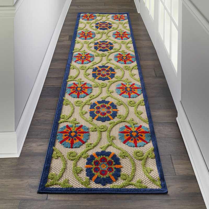 DH-ALH19 Damask Indoor Rug, Runner 2'3" x 8'