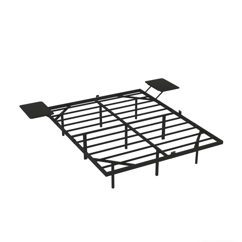 Bed Frame , Heavy Duty Metal Bed Frame, Quick & Easy Assembly, LED light, No Noise, Full / Double