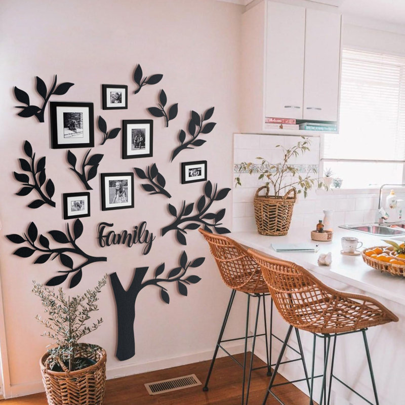 Arbre familial Family Tree, décoration murale pour la maison et l'extérieur - Décoration murale