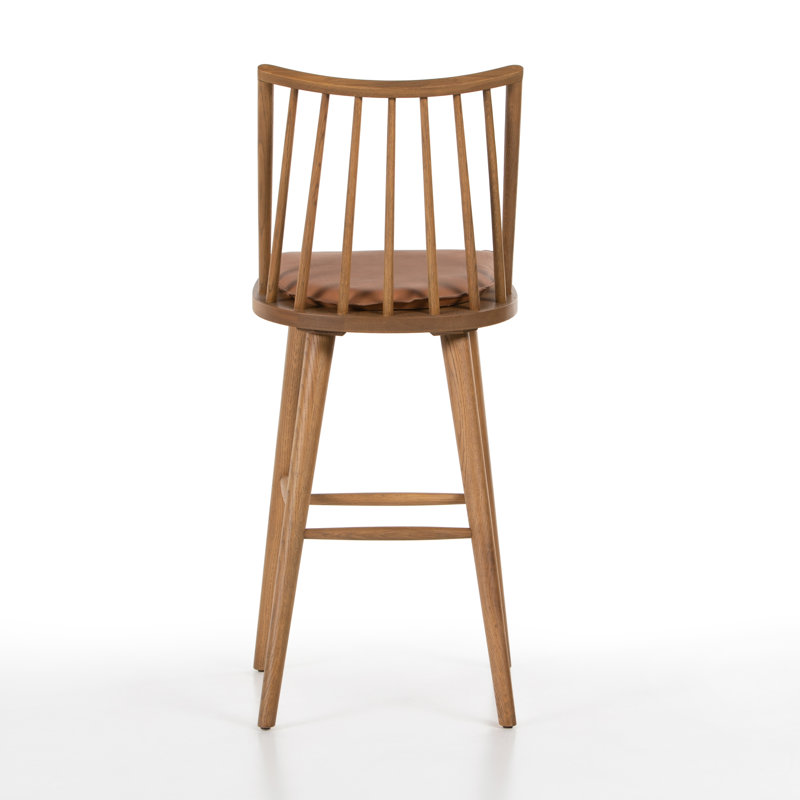 Daltrey Solid Wood Counter & Bar Stool, Brown/Sandy, Bar Stool (29” Seat Height)