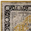 Bernell Persian Medallion Black/Gold Area Rug-977627313