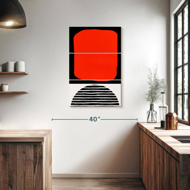 Avery Red Abstracta, 38" H x 24" W