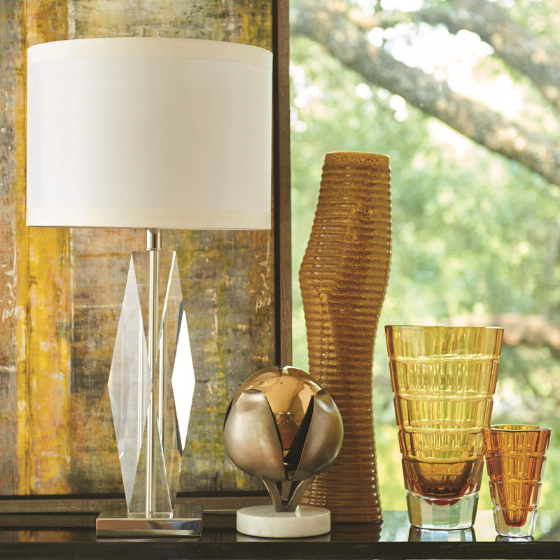 Faceted Crystal Lamp