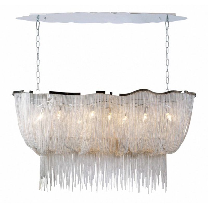 Lustre géométrique unique à 8 lumières Fenway