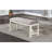 Gray Cushioned Dining Bench, White Finish, Formal Classic With Modern Touch Bench In And White, Seat Flair