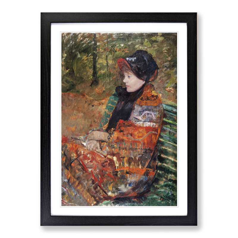 Lydia Cassatt by Mary Cassatt - Picture Frame Painting, Black Framed, 65cm H x 48cm W x 2cm D
