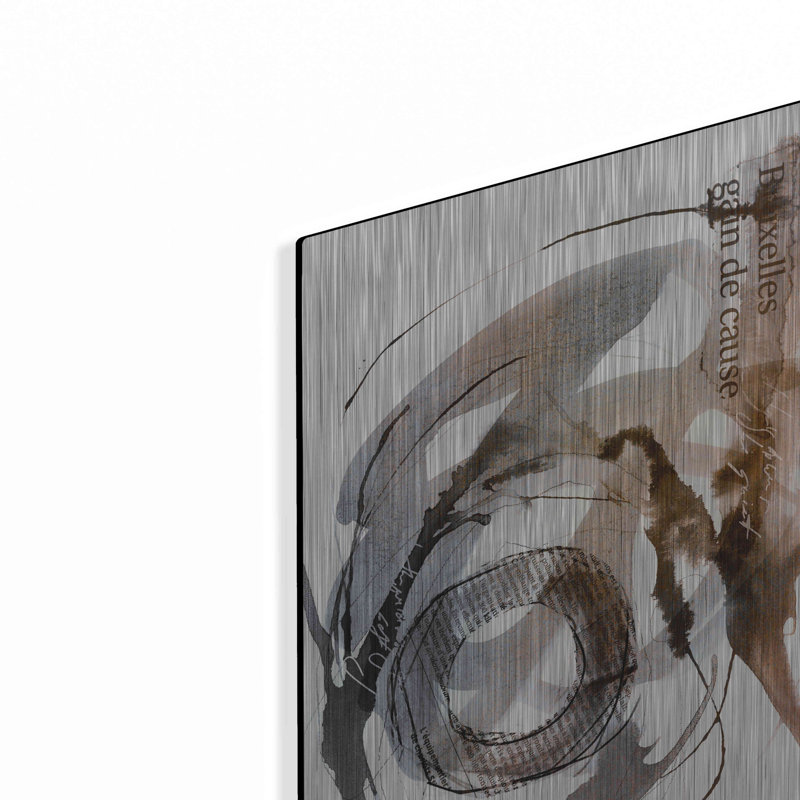 Art mural en métal Brayden Studio «Story Of Hope Brown» par Andrea Haase, H 16 po x l 12 po