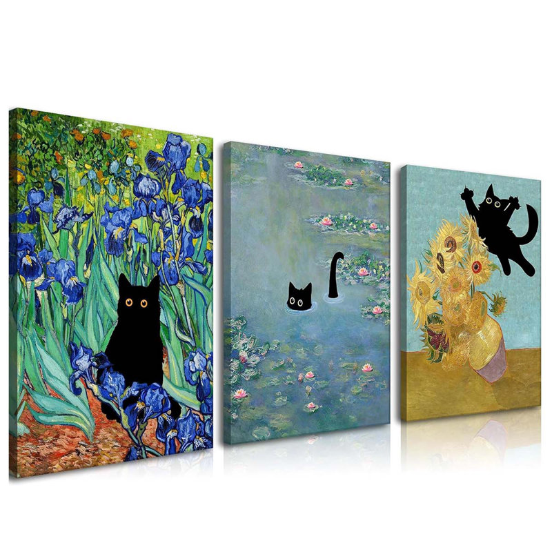 3 Piece Wrapped Canvas Print, 60" H x 40" W