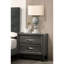 2 Bedroom Nightstand In Rustic Grey Oak, And Stylish, Solid Wood Oak Style, Wood, Modern Touch