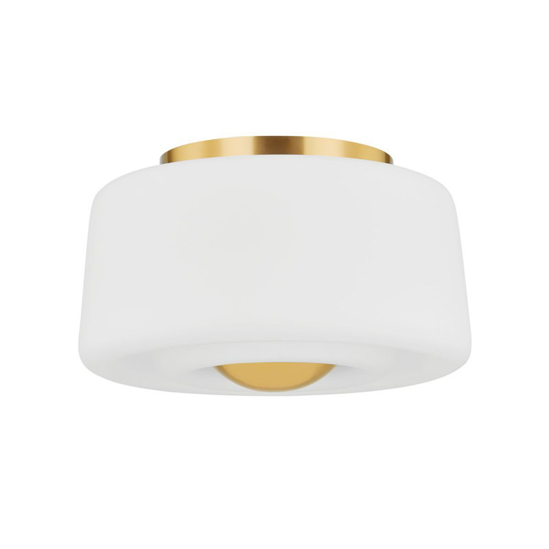 Plafonnier encastré 2 lumières Ciela, Laiton antique