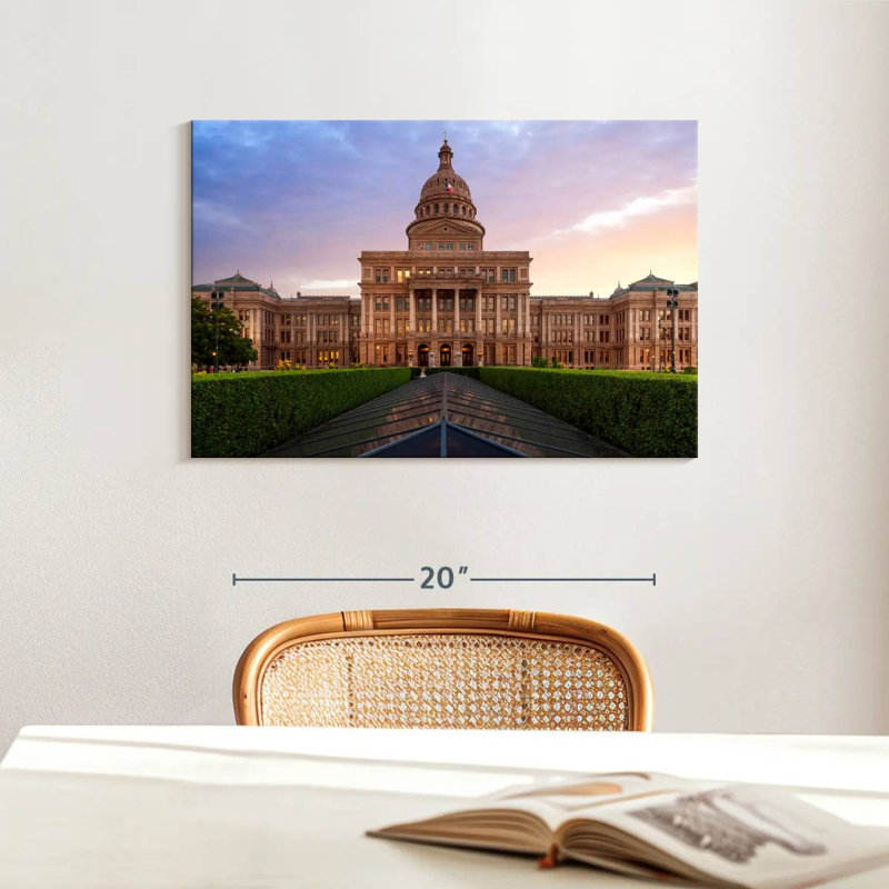 Iconic Texas Capitol, H 16 po x l 24 po