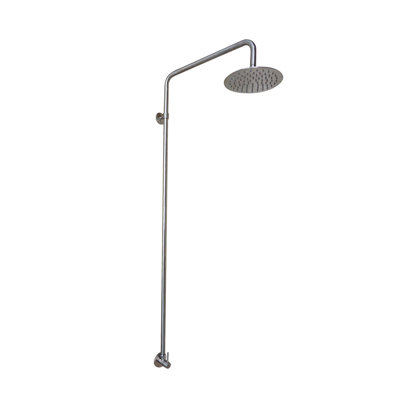 Stainless Steel Free Standing Outdoor Shower and Footwash Spout
