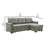 Henos Reversible Sleeper  84" Reversible Sleeper Sectional Sofa with Storage Chaise, USB Charging Ports and Pocket-1955271286