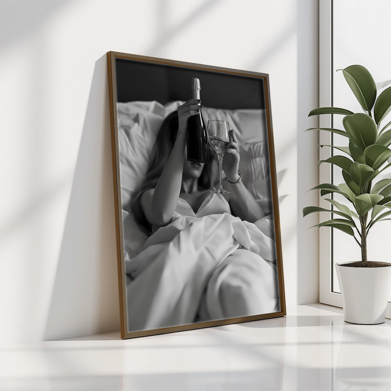 Élégante peinture décorative en panneau de fibres à densité moyenne, 13,8 x 18,5 x 0,1 pouces | 100% panneau de fibres à densité moyenne avec épaisseur de 3 mm, cadre 100% bois de pin | Œuvre d'art imprimée aux UV pour une décoration élégante, parfaite pour le salon ou le bureau
