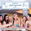 Bannière personnalisée dernière éclaboussure Bachelorette, bord de mer sirène, bleu rayé, décor de fête, décor personnalisé-116190714