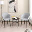 44cm H Polyester Blend Upholstered Metal Armchair-93548320