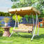 Outsunny Bench Pad Garden Swing Chair Cushion-942552079-942552077