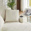 Chaise longue à siège simple en fausse fourrure crème, canapé-lit confortable pour la lecture et la détente, sans assemblage, conception ergonomique avec ressorts ensachés, soutien