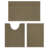 3 Piece Soft Absorbent Microfiber Bath Rug Set With Non-Slip Backing-139600353