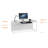 Centro Glass Top Writing Desk