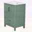 Meuble-lavabo moderne avec lavabo en céramique et grand espace de rangement