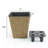 2-Pack Smart Self-watering Square Planter for Indoor and Outdoor - Hand Woven Wicker - Brown-1855801934