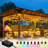 Outdoor String Lights With Dimmable Warm White LED Bulbs (Set Of 12)