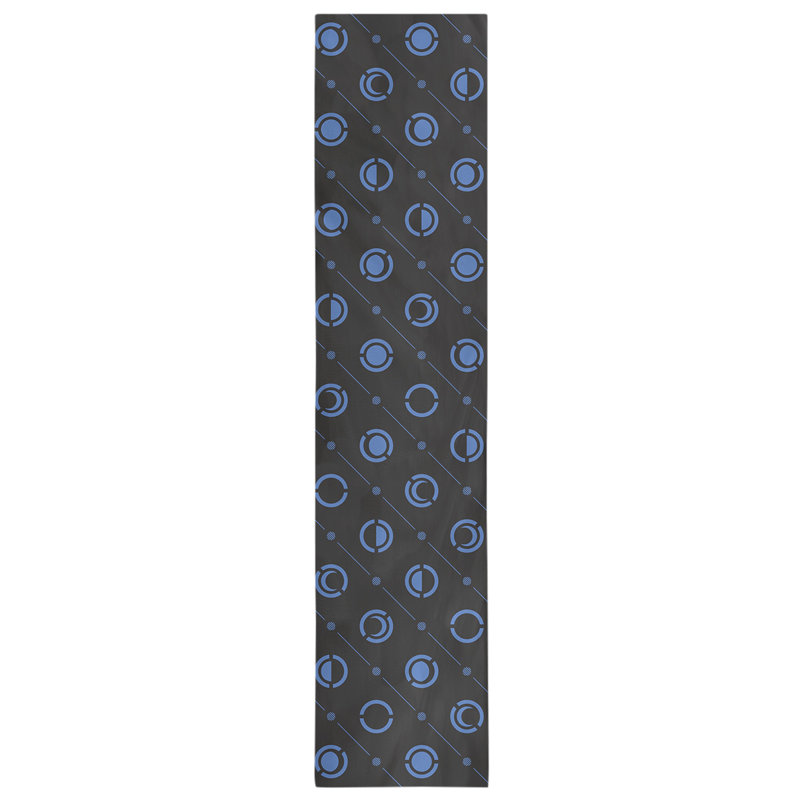 Classic Moon Phases Table Runner, 16" x 72", Light Blue/Black